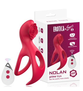 PRIME TOYS Nolan Şarjlı Uzaktan Kumandalı Klitoris Uyarıcı Vibratör Testis ve Penis Halkası