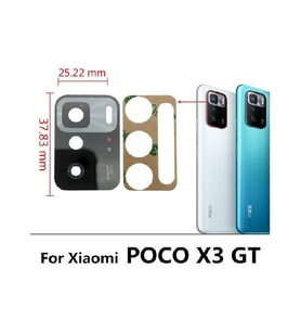 Xiaomi Poco X3 Gt Arka Kamera Camı Lens Yapışkanlı