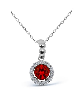 925 Ayar Gümüş Zirkon Taşlı Kolye - N094101