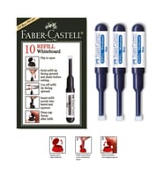 Mavi Yazı Tahta Kalemi Mürekkebi 3 Adet Faber Castell W-20 Yazı Tahta Kalemi Mürekkep