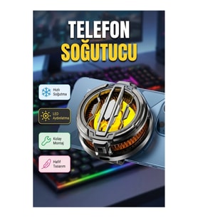 RGB Işıklı Sessiz Fanlı Telefon Soğutucu Aksesuarı