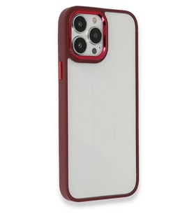 Newface Apple iPhone 13 Pro Max Kılıf Dora Kapak - Kırmızı