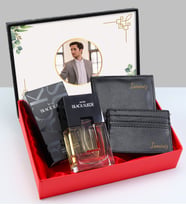 Kişiye Özel Kutusunda Avon Black Suede Erkek Parfüm & Siyah Erkek Suni Deri Cüzdan & Siyah Kartlık Erkeğe Hediye Seti