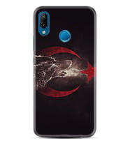 Huawei P20 Lite Mate 10 20 Lite Pro P40 Lite KılıfDesemli Silikon Kurt ve Ay Yıldız 1403