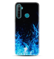 Realme 5i 5 Pro 6i 7 Pro 8 Kılıf Desemli Silikon Blue Fire 1678