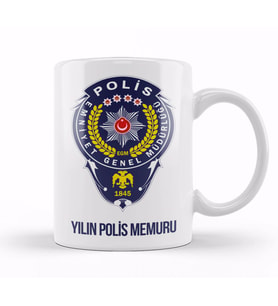 Emniyet Polisi Polise Hediye Kupa Bardak Porselen