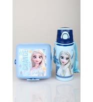 x Dekomus Lisanslı Elsa Frozen Ice Princess Collection 500 Ml Çelik Matara Ve Beslenme Kabı Seti