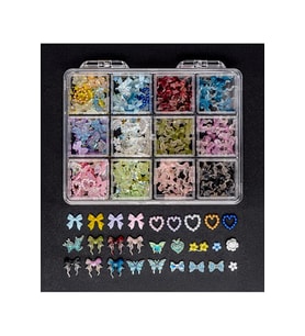 Fontenay Tırnak süsleme Protez Tırnak Nail Art Süsleme Charm 3D Karışık Desenli