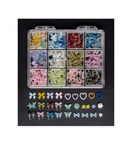 Fontenay Tırnak süsleme Protez Tırnak Nail Art Süsleme Charm 3D Karışık Desenli