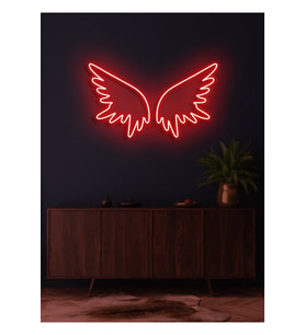 Kanat Figürlü Neon Tabela