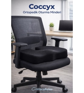 Ergonomik Oturma Minderi – Bel Destekli Konforlu, Yumuşak, Kaymaz Taban