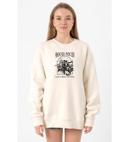 Hocus Pocus I Put A Spell On You Ekru Kadın 2ip Sweatshirt