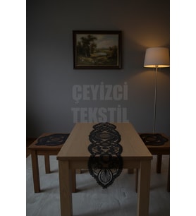 Salon Takımı, Yatak Odası 3 Parça Sehpa Örtüsü, Masa Örtüsü 3 Parça Oda Takımı