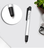 Kişiye Özel Gri Renk Touch Pen
