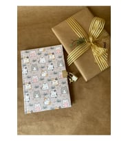 Kilitli Hatıra ve Günlük Defteri – 14x20 cm, 80 Yaprak (Çeşitli Kapak Desenleri) (Gri)