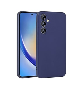 Samsung Galaxy A55 Uyumlu Kılıf Zore Premier Silikon Kapak (Lacivert)