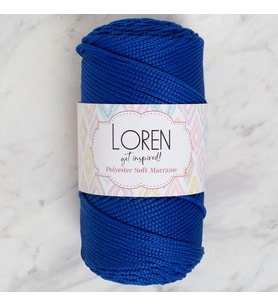 Polyester Macrame Saks Mavisi El Örgü İpi - Lm029 - 34435