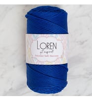 Polyester Macrame Saks Mavisi El Örgü İpi - Lm029 - 34435
