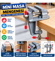 Mini Masa Tezgah Hobi Mengenesi Sabitleme Sıkıştırma Aparat 30mm