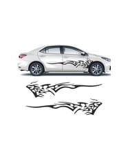 Araba Yan Kapı Sticker (2 Adet ) - Oto Sticker - Araba Sticker - 100x22cm