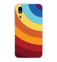 Samsung Galaxy A2 Core  Kapak Renk Cümbüşü Tasarımlı Şeffaf Silikon Kılıf