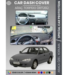 HYUNDAİ ELANTRA (1995-2000) Torpido Örtüsü Ön Panel Halı Torpido Koruma Tam Uyum UV Koruma Kaymaz