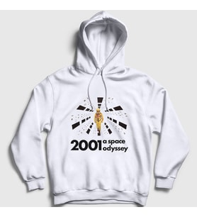 Presmono Unisex Beyaz Astronot V2 Film 2001 A Space Odyssey Kapüşonlu Sweatshirt 241567tt