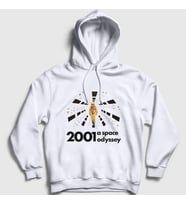 Presmono Unisex Beyaz Astronot V2 Film 2001 A Space Odyssey Kapüşonlu Sweatshirt 241567tt