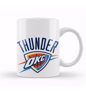 Thunder Okc Logo Kupa Bardak Porselen