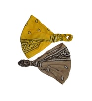 Bandana Seti Lastikli Paraşüt Model Şal Desenli