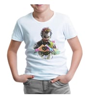 Joker - Love Beyaz Çocuk Tshirt