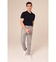 Erkek Chino Açık Gri Pantolon Slim Fit  Agustini