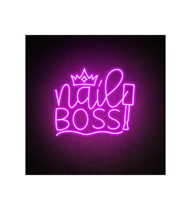 Nail BOSS Yazılı Neon Tabela