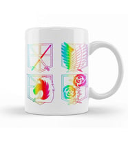 Attack on Titan Rainbow Kupa Bardak Porselen