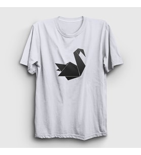 Presmono Unisex Beyaz Origami Swan Prison Break T-Shirt 276107tt