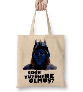 Gora Senin Yüzüne Ne Olmuş Bez Çanta Uzun Saplı