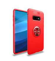 Samsung Galaxy S10E Kılıf Yüzüklü Magnetli Ravel Case (Kırmızı)