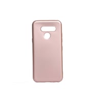 LG Q60 Uyumlu Kılıf Zore Premier Silikon Kapak (Rose Gold Altın)