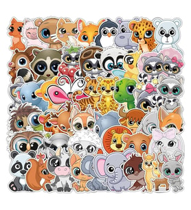 25'li Su Geçirmez Opak Sticker Seri : 14