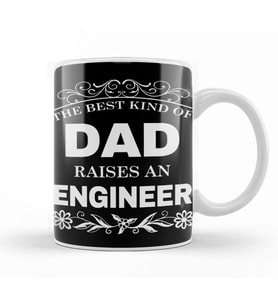 The Best Kind Of Dad Raises An Engineer Kupa Bardak Porselen