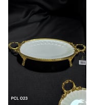 Roy King Elegance Oval Sunum Tabak Gold 46 Cm Pcl023