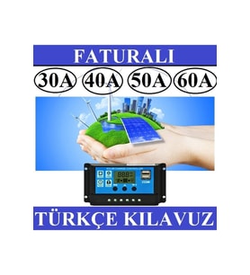 Güneş Paneli Akü Şarj Kontrol Cihazı 12v-24v