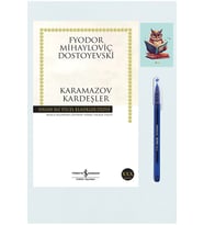 Karamazov Kardeşler - Dostoyevski - iş bankası - Büro Mavi Tükenmez Kalem (Renksiz)