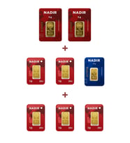Nadir Gold 24 Ayar 17,5 Gram Altın (2 Ad 5 Gram Altın + 1 Ad 2,5 Gram Altın + 5 Ad 1 Gram Altın )