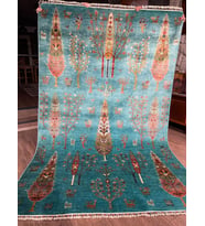 El dokuma Afgan Hayat Ağacı Model Halı 285x183 (5.2 m2)