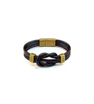 Shadow Knot – Gölge Düğümü Deri Erkek Bileklik-1460