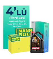MANN BMW 1.16D Filtre Bakım Seti Motul Motor Yağlı (2015-2019) 4 Lü