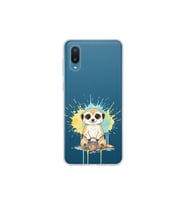 Samsung Galaxy A02 ile Uyumlu Splash Mirket Tasarımlı Şeffaf Silikon Kılıf