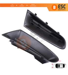 Renault Clio MK3 2005-2009 Makyajsız için Ön Sağ Sol Tampon Radyatör Üst Panjur Hava Izgara Paneli