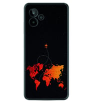 General Mobile GM 24 Pro Kılıf Silikon Desen Özel Seri İz Bırakan Uçak 1778
